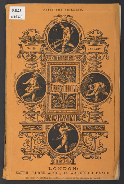 Omslag van The Cornhill Magazine, januari 1874 door English School