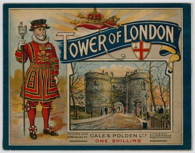 Omslag van gids voor de Tower of London door English School