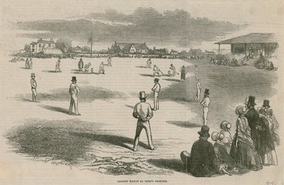 Cricketwedstrijd bij Lords Grounds door English School