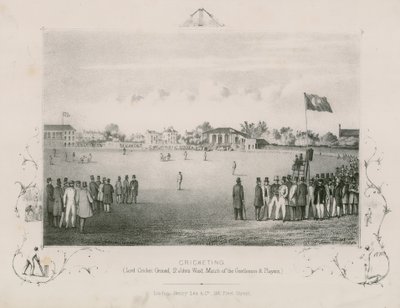 Cricket; Lord Cricket Ground, St Johns Wood; Wedstrijd van de Heren en Spelers door English School
