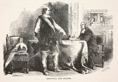 Cromwell en Milton door English School