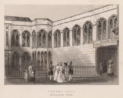 Crosby Hall, Bishopsgate Street, Londen door English School