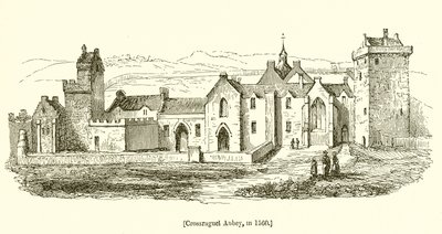 Abdij van Crossraguel in 1560 door English School