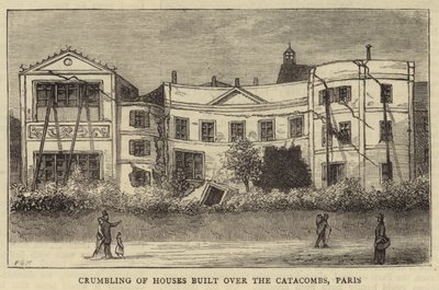 Instorting van Huizen gebouwd boven de Catacomben, Parijs door English School