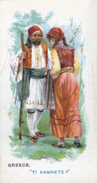 Gebruikelijke Groet in Griekenland, 1907 door English School