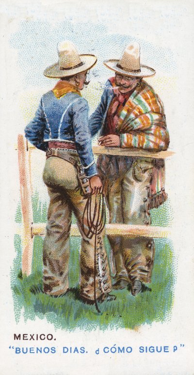 Gebruikelijke groet in Mexico, 1907 door English School