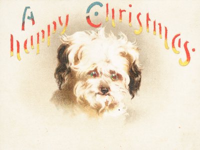 Schattige Hond! Kerstkaart door English School