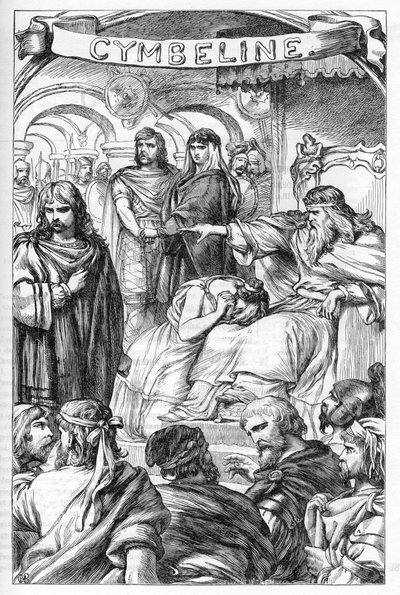 Cymbeline - (De tragedie van Cymbeline, koning van Brittannië) - Illustratie in 