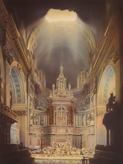 Schade aan het interieur van St. Paul