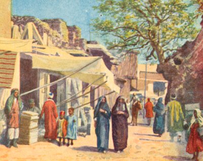 Damascus, een typische straat door English School