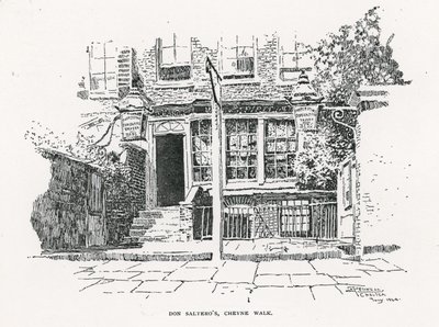 Dan Salteros koffiehuis in Cheyne Walk door English School