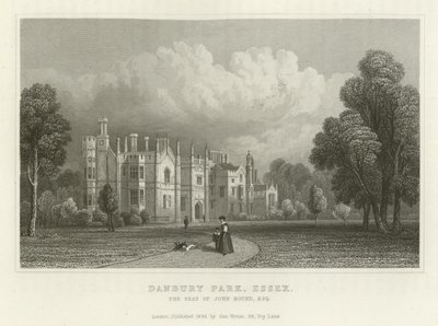Danbury Park, Essex, het landgoed van John Round, Esquire door English School