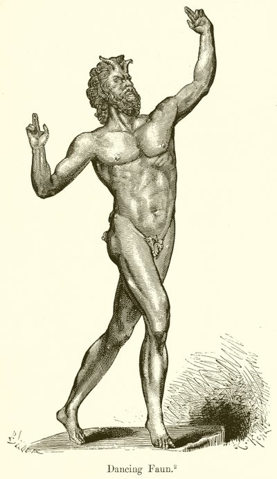 Dansende faun door English School