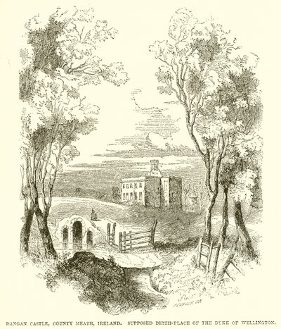 Dangan Castle, County Meath, Ierland. Veronderstelde geboorteplaats van de hertog van Wellington door English School