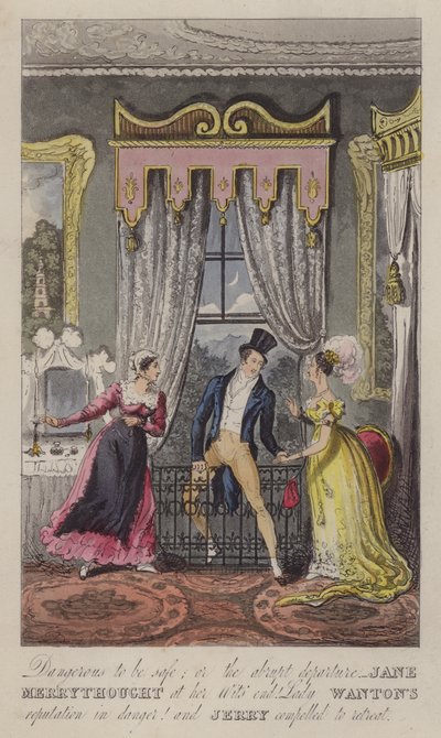 Gevaarlijk om veilig te zijn; of het abrupte vertrek - Jane Merrythought aan haar verstandseinde. Lady Wanton