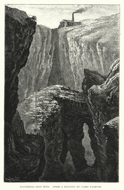 Dannemora IJzermijn (gravure) door English School
