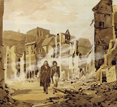 Darwin was getuige van de grote aardbeving die de stad Concepcion verwoestte door English School