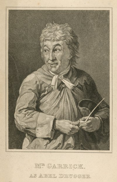 David Garrick, acteur, als Abel Drugger door English School