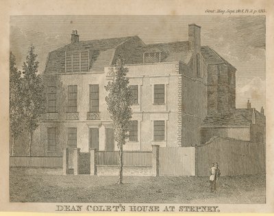 Dean Colets Huis in Stepney door English School