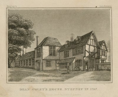 Dean Colets Huis in Stepney door English School
