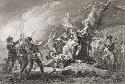Dood van Generaal Montgomery bij de Slag om Quebec, 1775, uit 