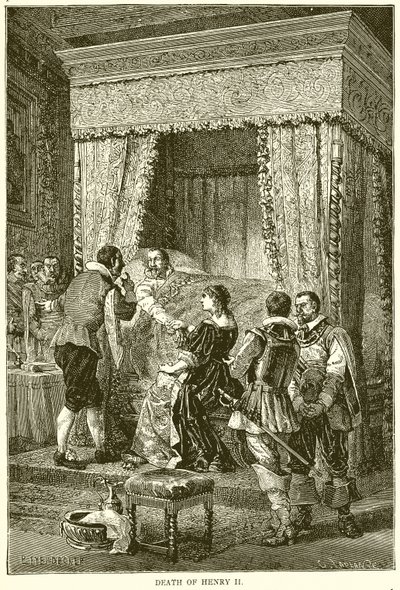 Dood van Hendrik II door English School
