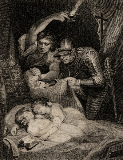 Dood van koning Edward V (1470-83) en zijn broer, Richard (1472-83) hertog van York door English School