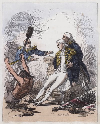 De dood van Lord Nelson door English School