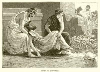 Dood van Pausanias door English School