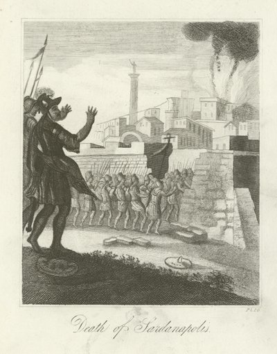 Dood van Sardanapalus door English School