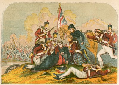 De dood van Sir John Moore bij Corunna door English School