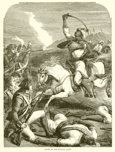 Dood van de Rohilla-leider door English School
