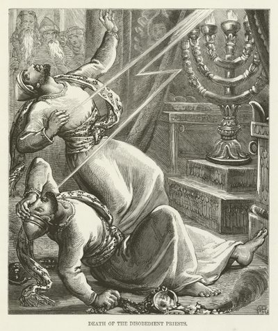 Dood van de ongehoorzame priesters door English School