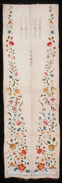 Decoratieve textiel voor een jurk door English School