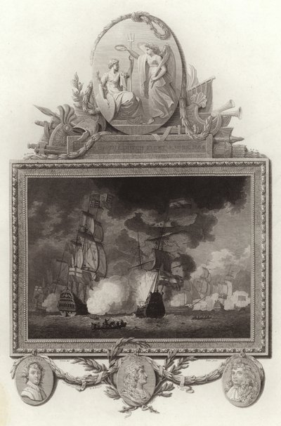 Nederlaag van de Nederlandse vloot, 3 juni 1665 door English School