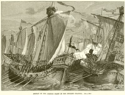 Nederlaag van de Franse vloot in het Engelse Kanaal door English School