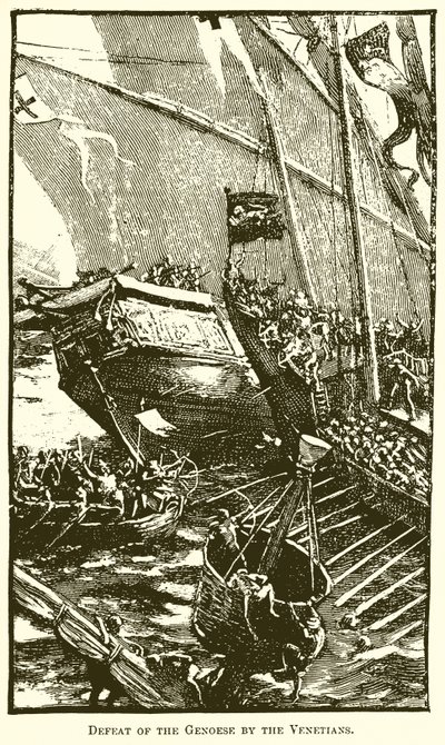 Nederlaag van de Genuezen door de Venetianen door English School