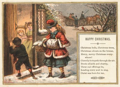 Een kerstmand bezorgen, Kerstkaart door English School