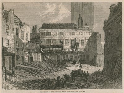 Sloop van de Saracens Head, Snow Hill, Londen door English School