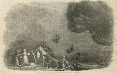 Afdaling van de ballon van Mr. Green door English School