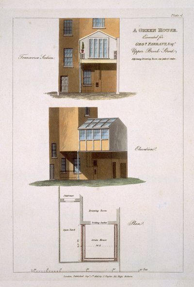 Ontwerp voor een Kas, uitgevoerd voor G. Farrant, 1806 door English School