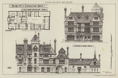 Ontwerp voor een commercieel hotel in een kleine provinciestad door English School
