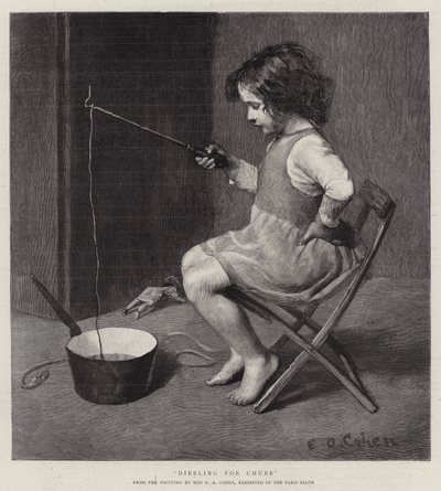 Dibbling voor Chubb (gravure) door English School