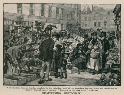 Verdwijnend Whitechapel: De beroemde zondagmarkten in de buurt van de voormalige Petticoat Lane worden bedreigd door verbeteringen van de County Council door English School