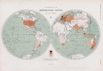 Verdeling van Meteorologische Stations van Alle Ordes door English School