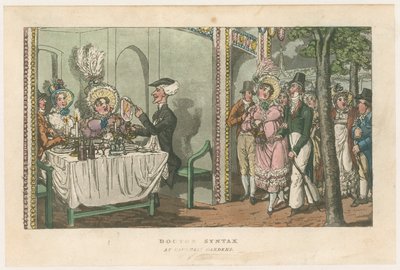 Doctor Syntax in Vauxhall Gardens door English School