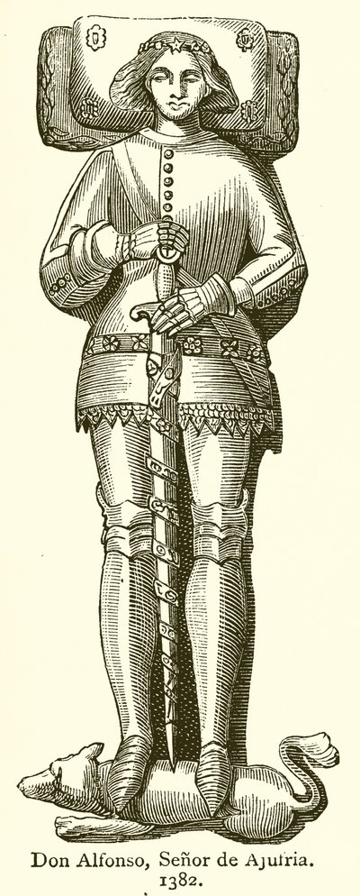 Don Alfonso, Heer van Ajufria. 1382 door English School