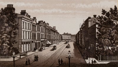 Donegal Place, Belfast 1880 door English School