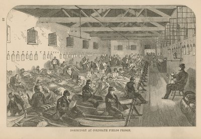 Slaapzaal in de Coldbath Fields Prison door English School