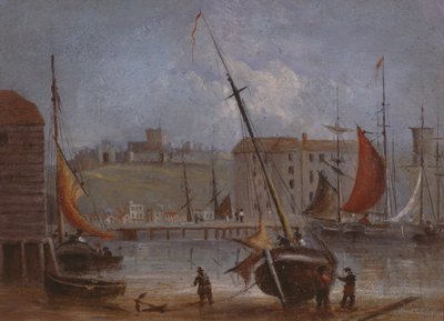 Kasteel en Haven van Dover, c.1830 door English School